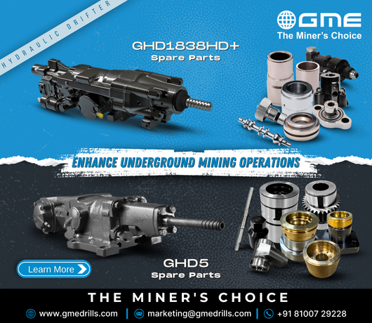Enhance Underground Mining Operations with GHD1838HD+ and GHD5 Spare Parts