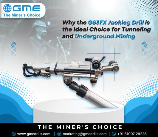 Why the G83FX Jackleg Drill is the Ideal Choice for Tunneling and Underground Mining