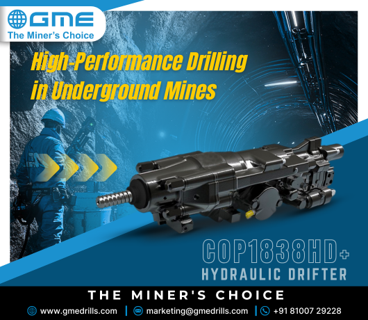 COP 1838HD+ Hydraulic Drifter: High-Performance Drilling in Underground Mines