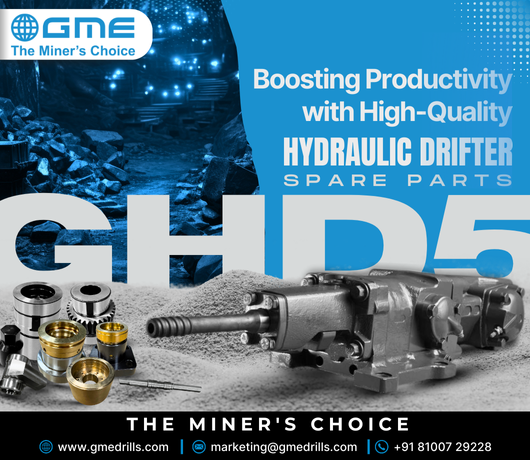 Boosting Productivity with High-Quality GHD5 Hydraulic Drifter Spares