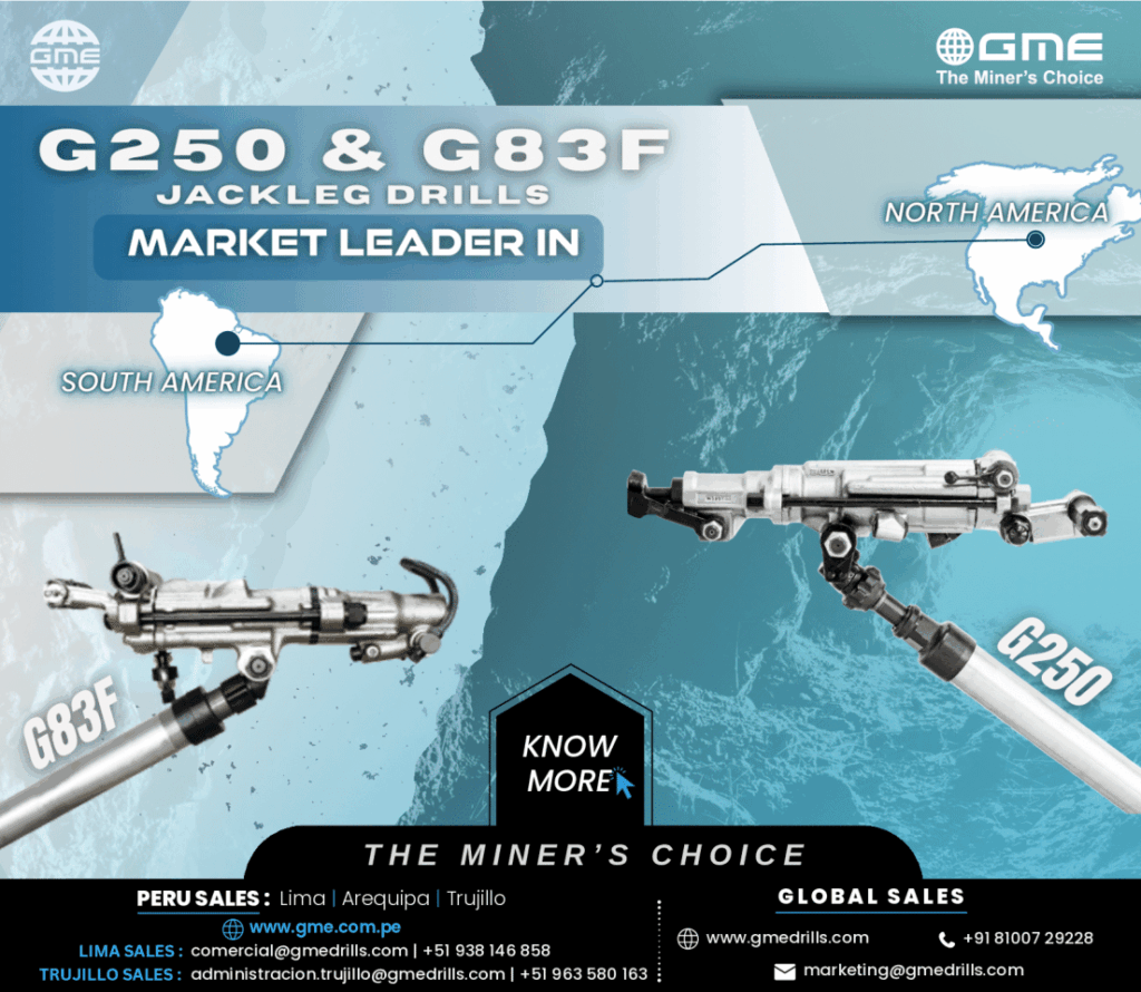 G250 & G83F Jackleg Drills: Market Leader in North & South America