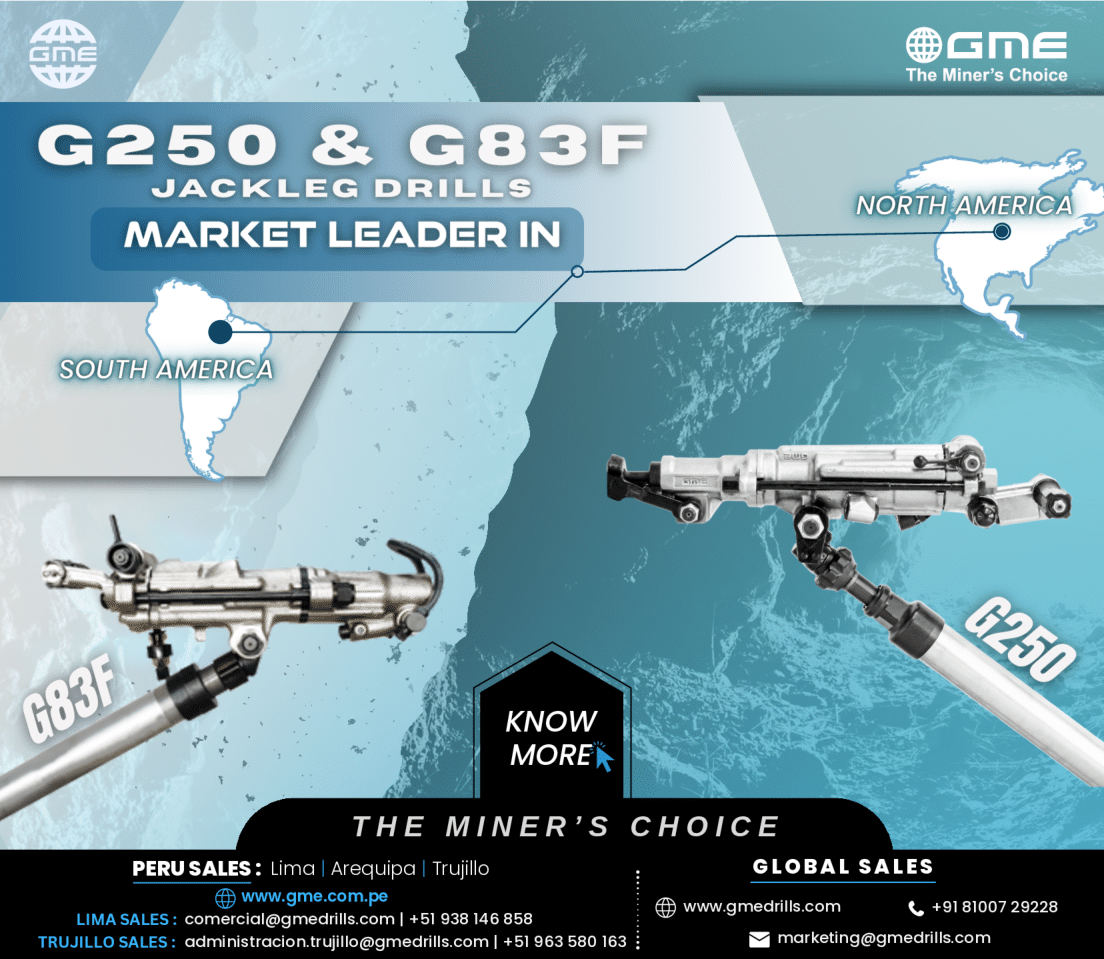G250 & G83F Jackleg Drills: Market Leader in North & South America