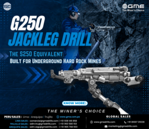 G250 Jackleg Drill: The S250 Equivalent Built for Underground Hard Rock Mines